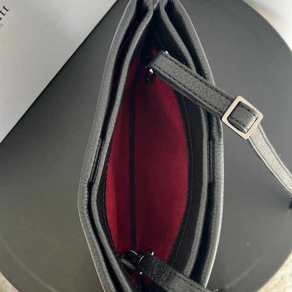 Hammitt Duke Triple Compartment Black Gunmetal Clutch EUC - Picture 9 of 11